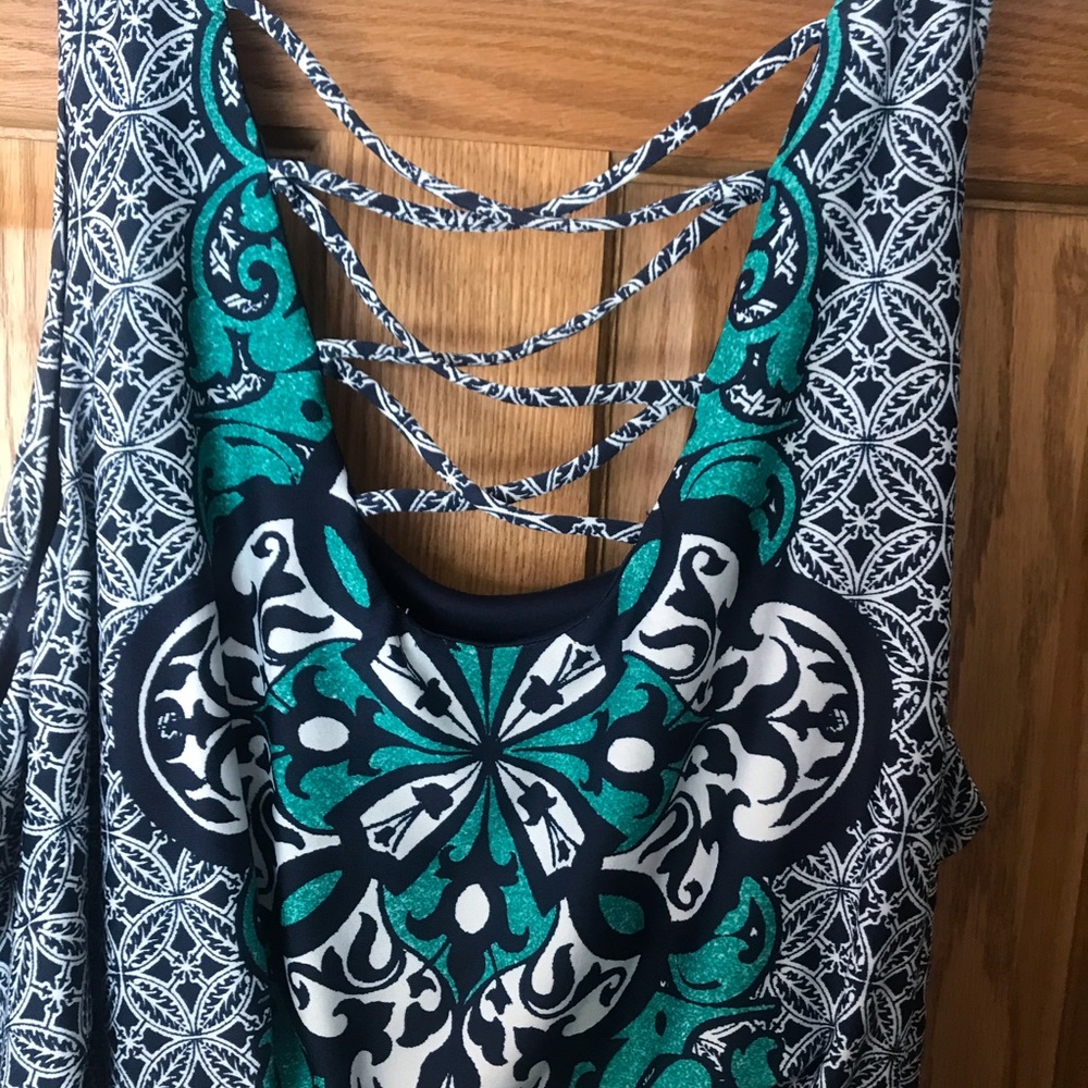 Print maxi dress